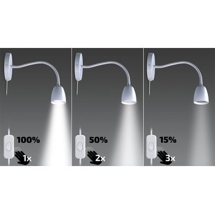 Brilagi - LED Aptumšojama pielāgojama lampiņa LED/4W/230V balta
