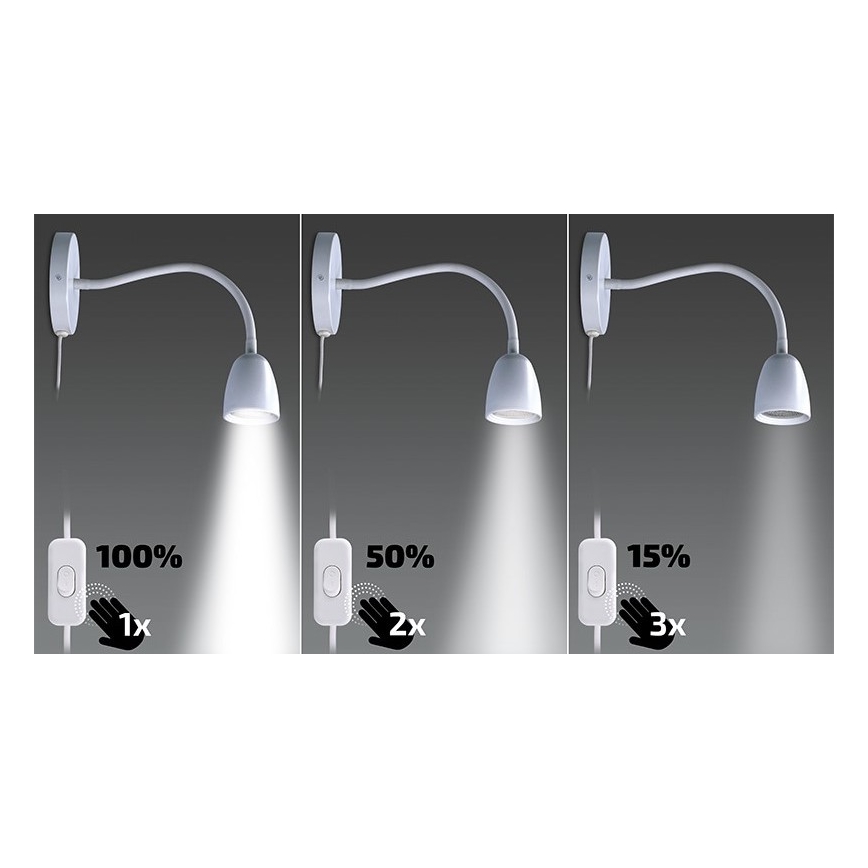 Brilagi - LED Aptumšojama pielāgojama lampiņa LED/4W/230V balta