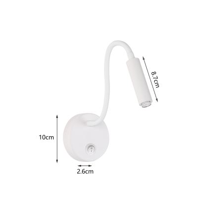 Brilagi - LED Aptumšojama pielāgojama sienas lampa MAYA 1xG9/4W/230V balta 2700-6500K Wi-Fi Tuya