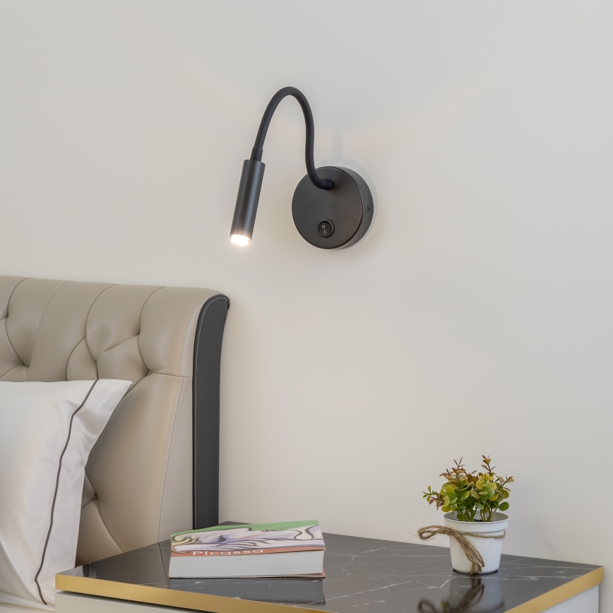 Brilagi - LED Aptumšojama pielāgojama sienas lampa MAYA 1xG9/4W/230V melna 2700-6500K Wi-Fi Tuya