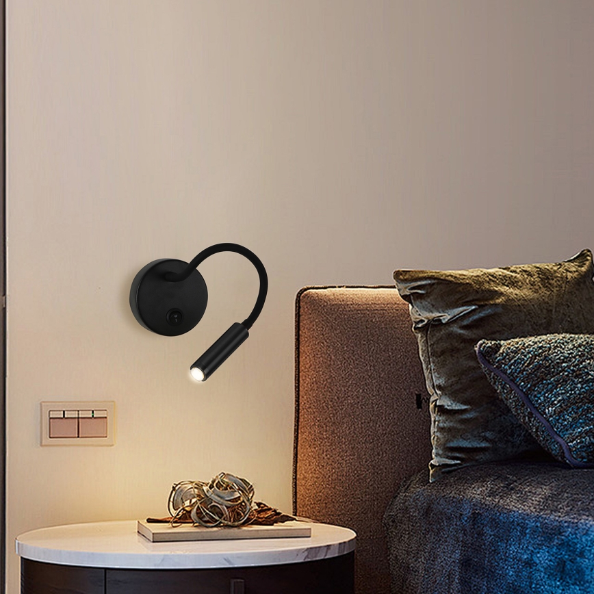 Brilagi - LED Aptumšojama pielāgojama sienas lampa MAYA 1xG9/4W/230V melna 2700-6500K Wi-Fi Tuya