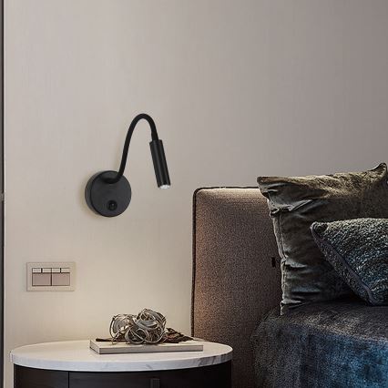 Brilagi - LED Aptumšojama pielāgojama sienas lampa MAYA 1xG9/4W/230V melna 2700-6500K Wi-Fi Tuya