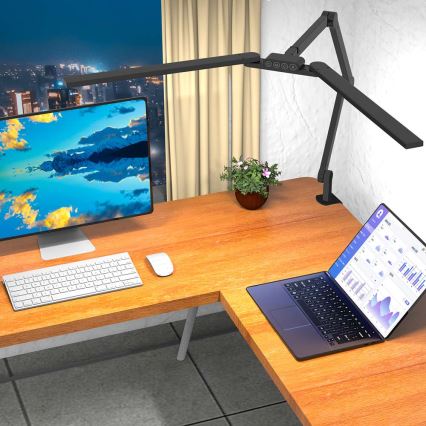 Brilagi - LED Aptumšojama skārienvadāma pielāgojama galda lampa VARIO LED/24W/230V 3000-6500K CRI 92 melna