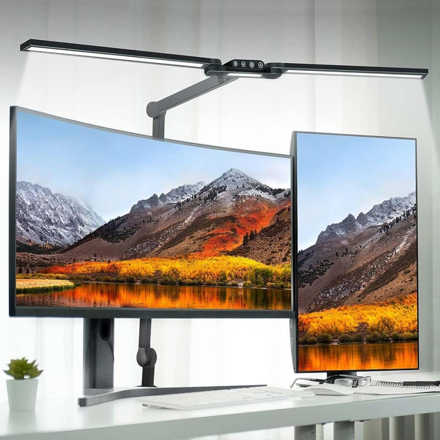 Brilagi - LED Aptumšojama skārienvadāma pielāgojama galda lampa VARIO LED/24W/230V 3000-6500K CRI 92 melna