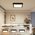 Brilagi - LED Aptumšojama vannas istabas griestu lampa FRAME SMART LED/24W/230V 3000-6000K IP44 melna + tālvadības pults