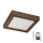 Brilagi - LED Aptumšojama vannas istabas griestu lampa WOODY FRAME LED/24W/230V ozols 30x30 cm 3000-6000K IP44 + tālvadības pults