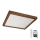Brilagi - LED Aptumšojama vannas istabas griestu lampa WOODY FRAME LED/50W/230V ozols ķirsis 60x60 cm 3000-6000K IP44 + tālvadības pults