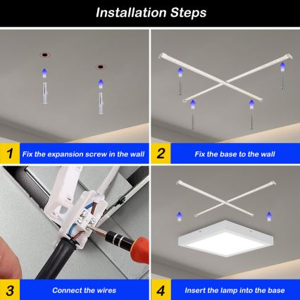 Brilagi - LED Aptumšojama vannas istabas griestu lampa FRAME SMART LED/24W/230V 30x30 cm 3000-6000K IP44 balta + tālvadības pults