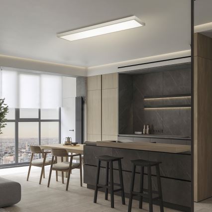Brilagi - LED Aptumšojama vannas istabas griestu lampa FRAME SMART LED/50W/230V 120x30 cm 3000-6000K IP44 sudraba + tālvadības pults
