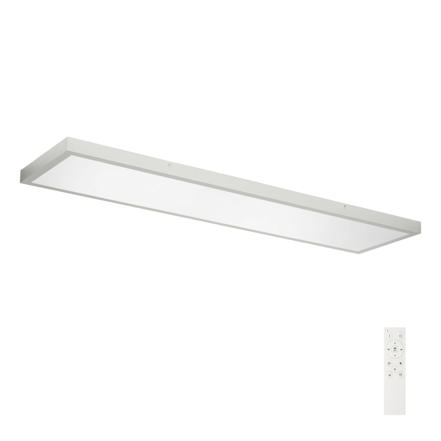 Brilagi - LED Aptumšojama vannas istabas griestu lampa FRAME SMART LED/50W/230V 120x30 cm 3000-6000K IP44 sudraba + tālvadības pults