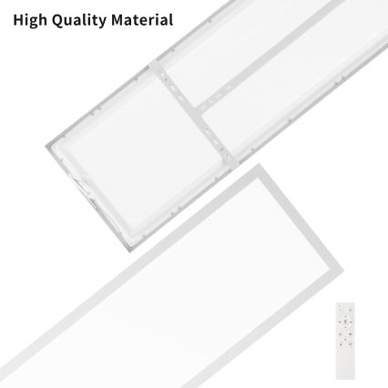 Brilagi - LED Aptumšojama vannas istabas griestu lampa FRAME SMART LED/50W/230V 120x30 cm 3000-6000K IP44 sudraba + tālvadības pults