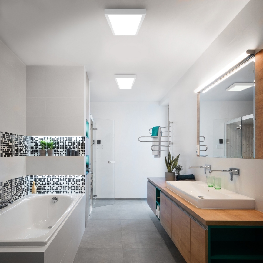 Brilagi - LED Aptumšojama vannas istabas griestu lampa FRAME SMART LED/50W/230V 30x120 cm 3000-6000K IP44 balta + tālvadības pults