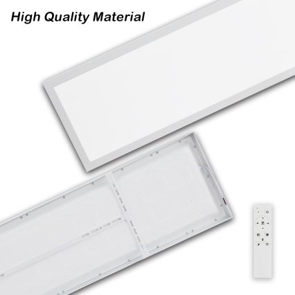 Brilagi - LED Aptumšojama vannas istabas griestu lampa FRAME SMART LED/50W/230V 30x120 cm 3000-6000K IP44 balta + tālvadības pults