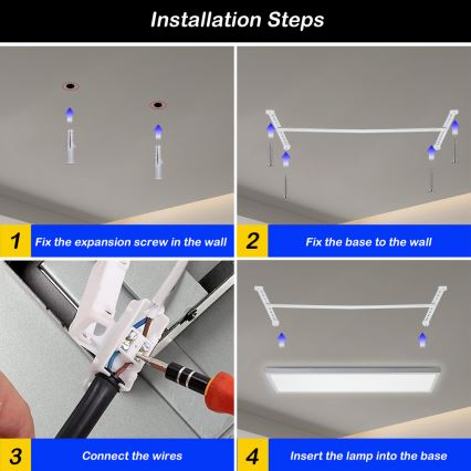 Brilagi - LED Aptumšojama vannas istabas griestu lampa FRAME SMART LED/50W/230V 30x120 cm 3000-6000K IP44 balta + tālvadības pults