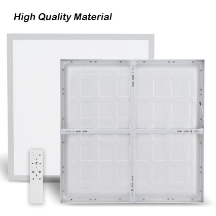 Brilagi - LED Aptumšojama vannas istabas griestu lampa FRAME SMART LED/50W/230V 60x60 cm 3000-6000K IP44 balta + tālvadības pults