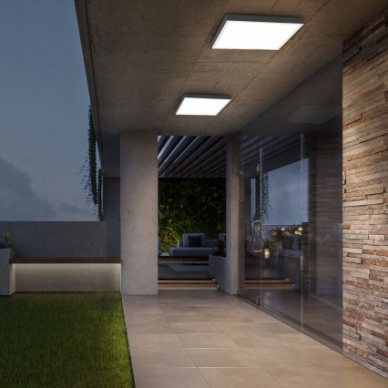 Brilagi - LED Aptumšojama vannas istabas griestu lampa FRAME SMART LED/50W/230V 60x60 cm 3000-6000K IP44 balta + tālvadības pults