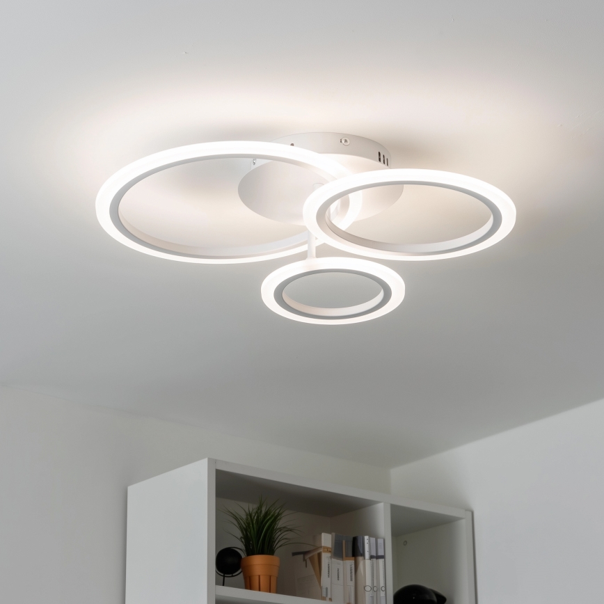 Brilagi - LED Aptumšojama virsapmetuma lustra ORBITS LED/40W/230V 3000-6500K balta + tālvadības pults