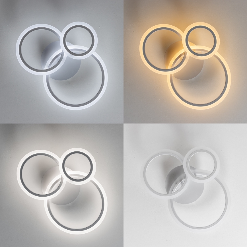 Brilagi - LED Aptumšojama virsapmetuma lustra ORBITS LED/40W/230V 3000-6500K balta + tālvadības pults