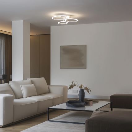 Brilagi - LED Aptumšojama virsapmetuma lustra ORBITS LED/40W/230V 3000-6500K balta + tālvadības pults