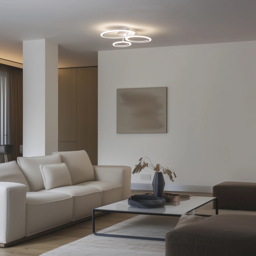 Brilagi - LED Aptumšojama virsapmetuma lustra ORBITS LED/40W/230V 3000-6500K balta + tālvadības pults