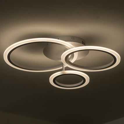Brilagi - LED Aptumšojama virsapmetuma lustra ORBITS LED/40W/230V 3000-6500K balta + tālvadības pults