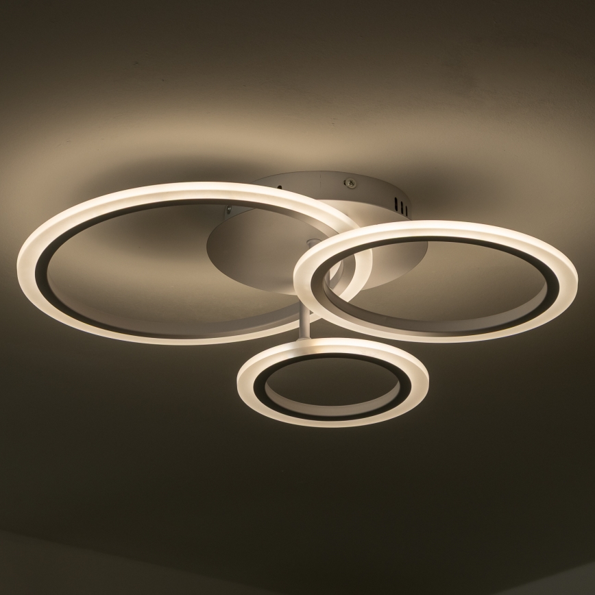 Brilagi - LED Aptumšojama virsapmetuma lustra ORBITS LED/40W/230V 3000-6500K balta + tālvadības pults
