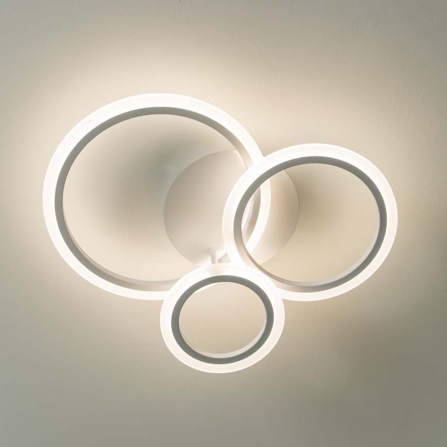 Brilagi - LED Aptumšojama virsapmetuma lustra ORBITS LED/40W/230V 3000-6500K balta + tālvadības pults