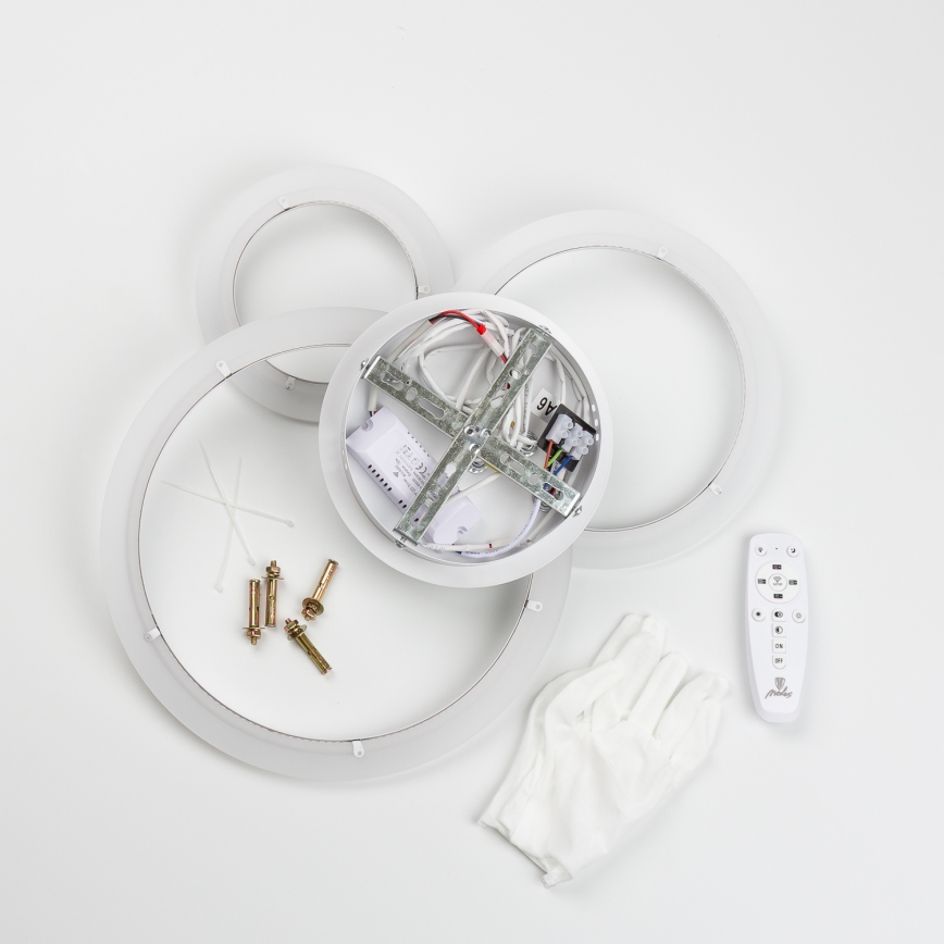 Brilagi - LED Aptumšojama virsapmetuma lustra ORBITS LED/40W/230V 3000-6500K balta + tālvadības pults