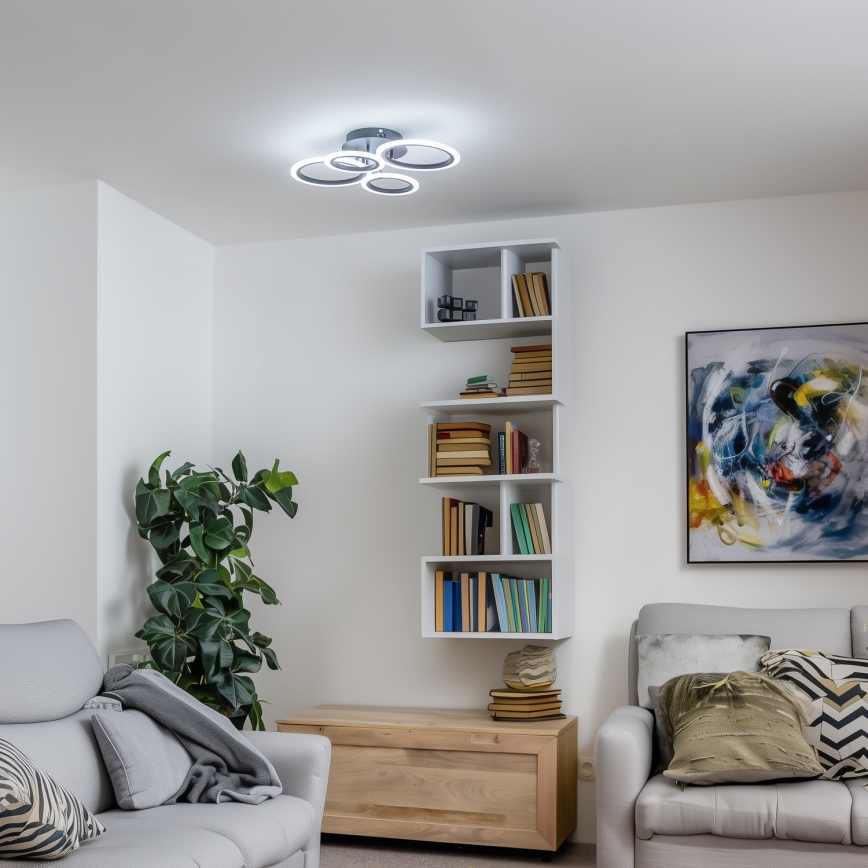 Brilagi - LED Aptumšojama virsapmetuma lustra ORBITS LED/50W/230V 3000-6500K + tālvadības pults
