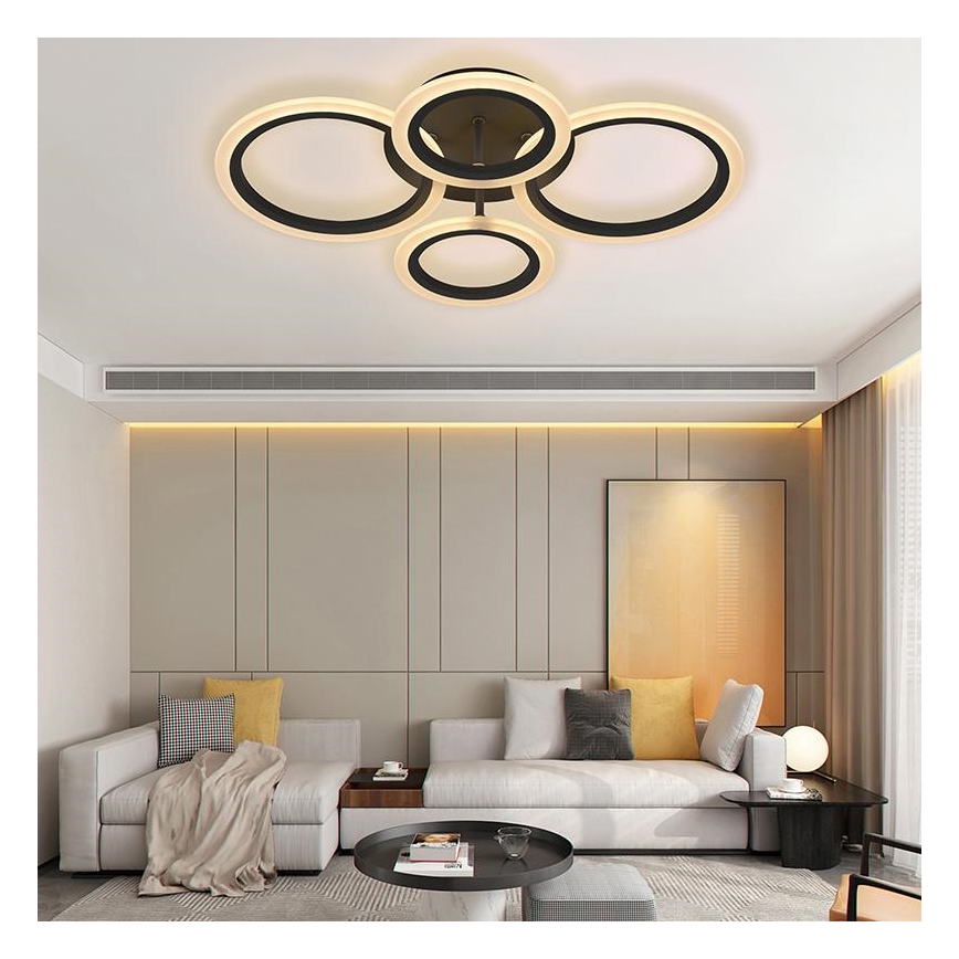 Brilagi - LED Aptumšojama virsapmetuma lustra ORBITS LED/50W/230V 3000-6500K + tālvadības pults
