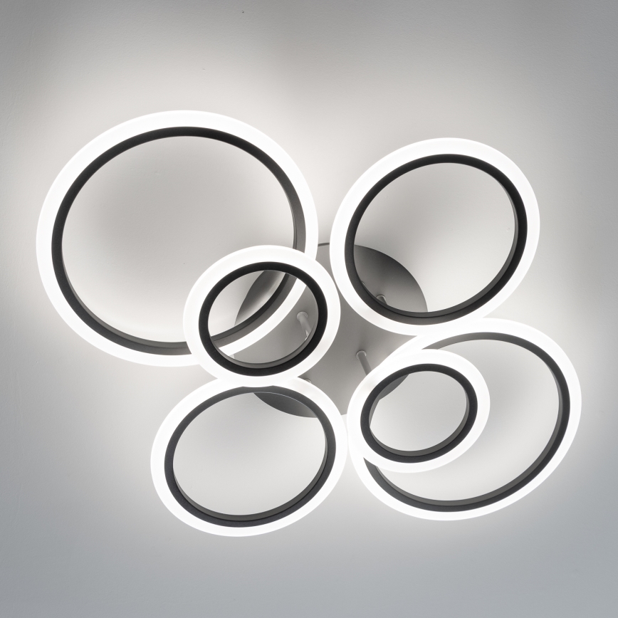 Brilagi - LED Aptumšojama virsapmetuma lustra ORBITS LED/85W/230V 3000-6500K antracīta + tālvadības pults