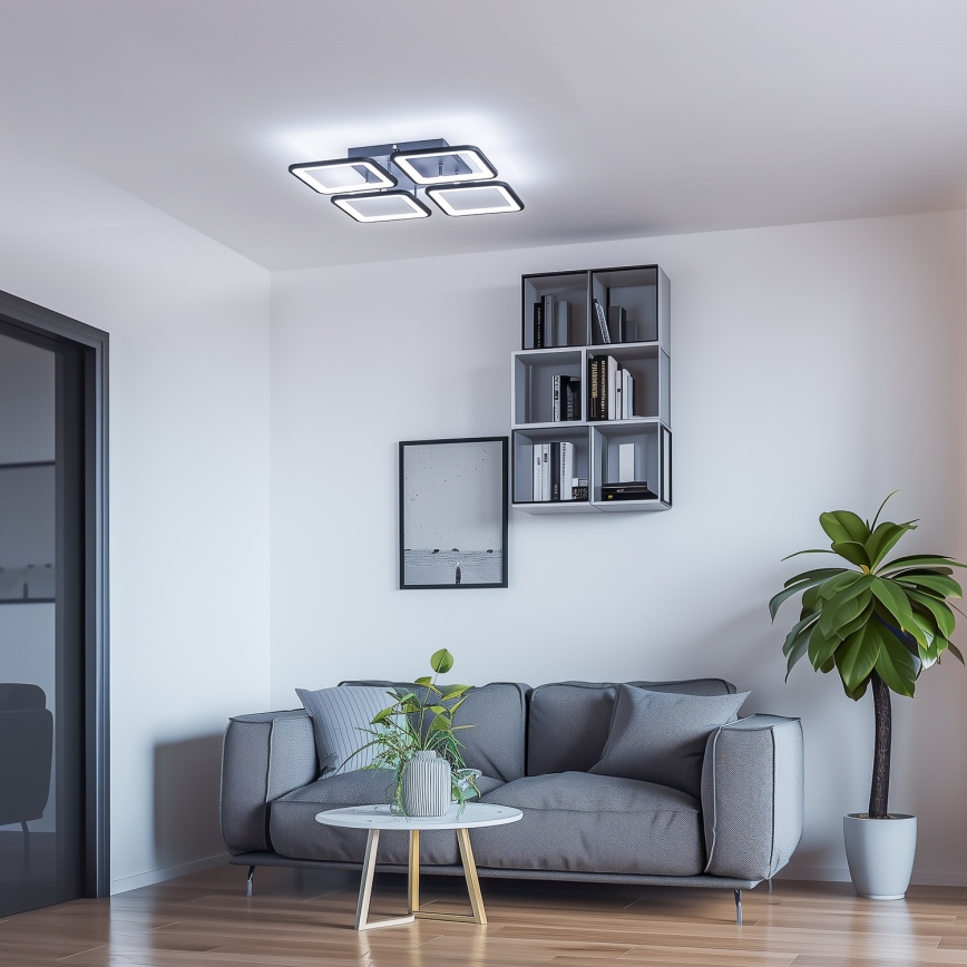 Brilagi - LED Aptumšojama virsapmetuma lustra SQUARED LED/85W/230V 3000-6500K + tālvadības pults