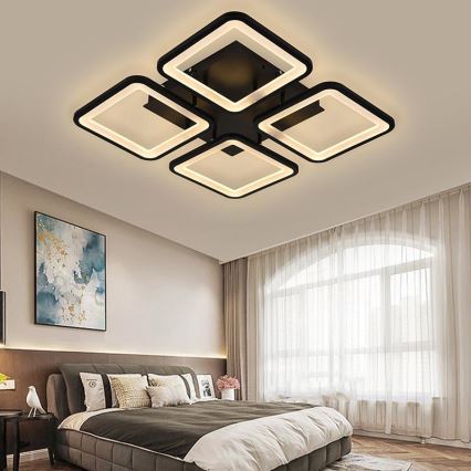 Brilagi - LED Aptumšojama virsapmetuma lustra SQUARED LED/85W/230V 3000-6500K + tālvadības pults