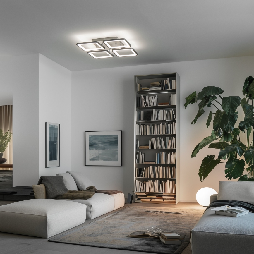 Brilagi - LED Aptumšojama virsapmetuma lustra SQUARED LED/85W/230V 3000-6500K + tālvadības pults