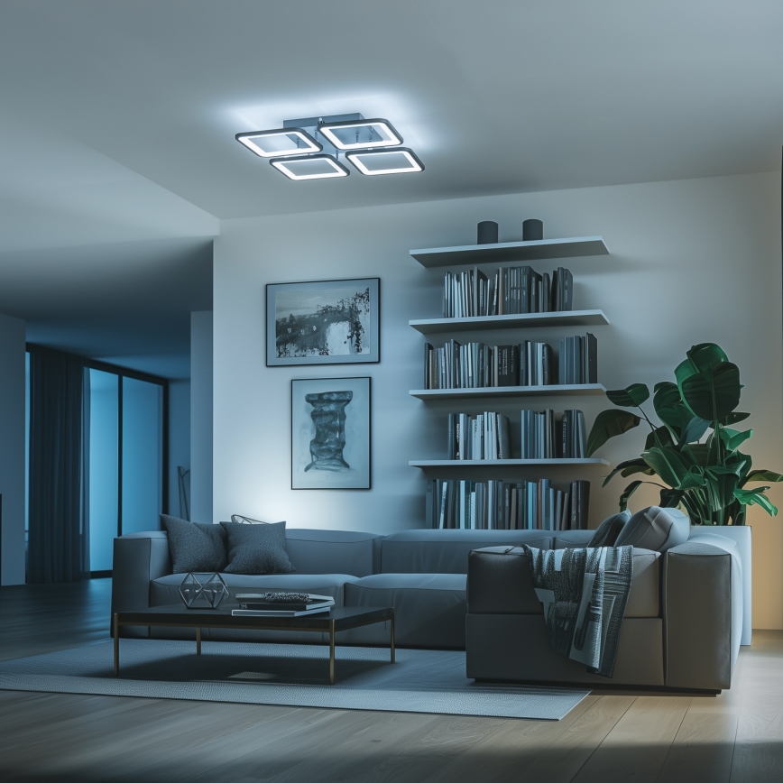 Brilagi - LED Aptumšojama virsapmetuma lustra SQUARED LED/85W/230V 3000-6500K + tālvadības pults