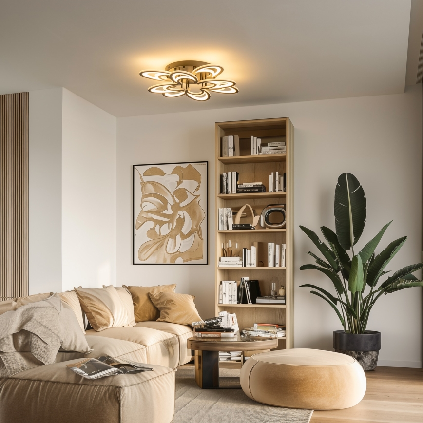Brilagi - LED Aptumšojama virsapmetuma lustra TWIST LED/125W/230V 3000-6500K + tālvadības pults