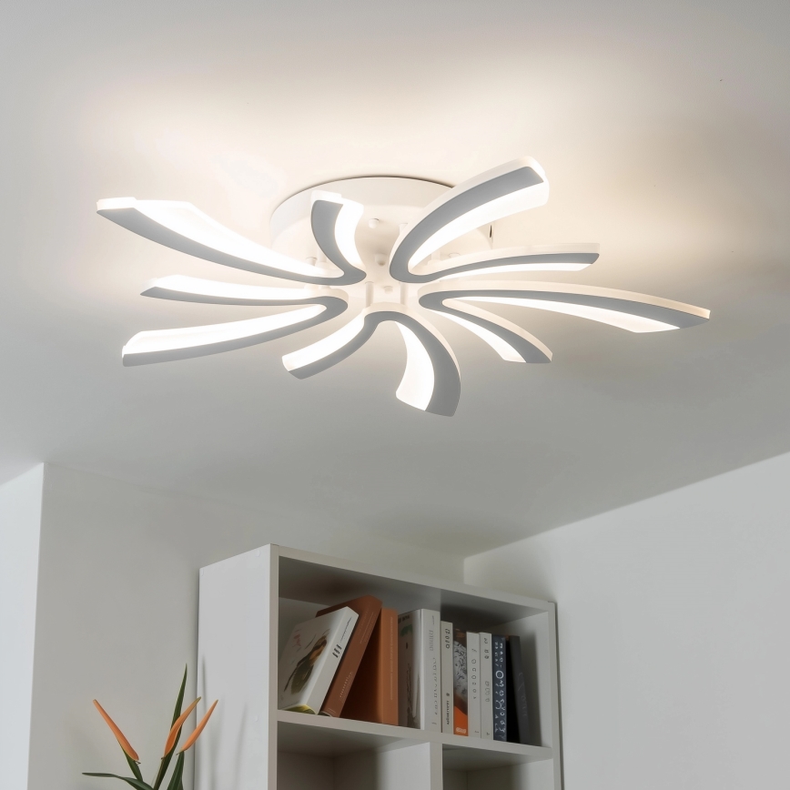 Brilagi - LED Aptumšojama virsapmetuma lustra TWIST LED/55W/230V 3000-6500K balta + tālvadības pults