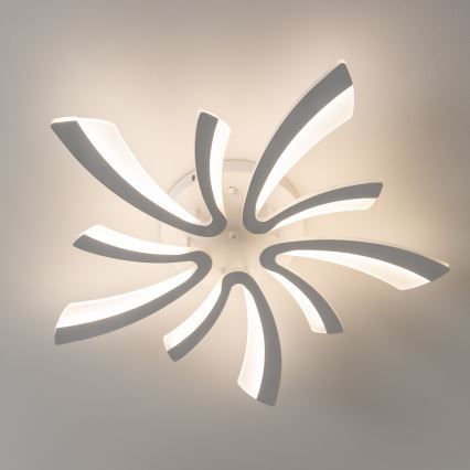 Brilagi - LED Aptumšojama virsapmetuma lustra TWIST LED/55W/230V 3000-6500K balta + tālvadības pults