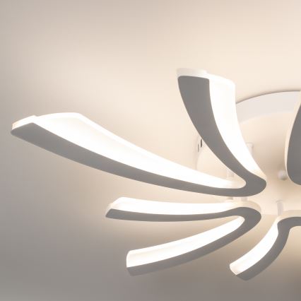 Brilagi - LED Aptumšojama virsapmetuma lustra TWIST LED/55W/230V 3000-6500K balta + tālvadības pults