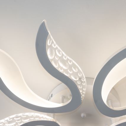 Brilagi - LED Aptumšojama virsapmetuma lustra TWIST LED/65W/230V 3000-6500K balta + tālvadības pults