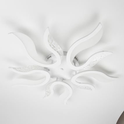 Brilagi - LED Aptumšojama virsapmetuma lustra TWIST LED/65W/230V 3000-6500K balta + tālvadības pults