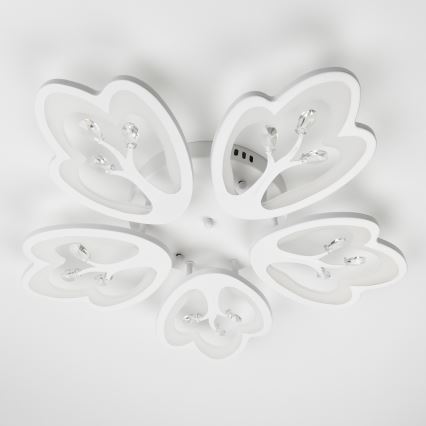 Brilagi - LED Aptumšojama virsapmetuma lustra TWIST LED/80W/230V 3000-6500K balta + tālvadības pults