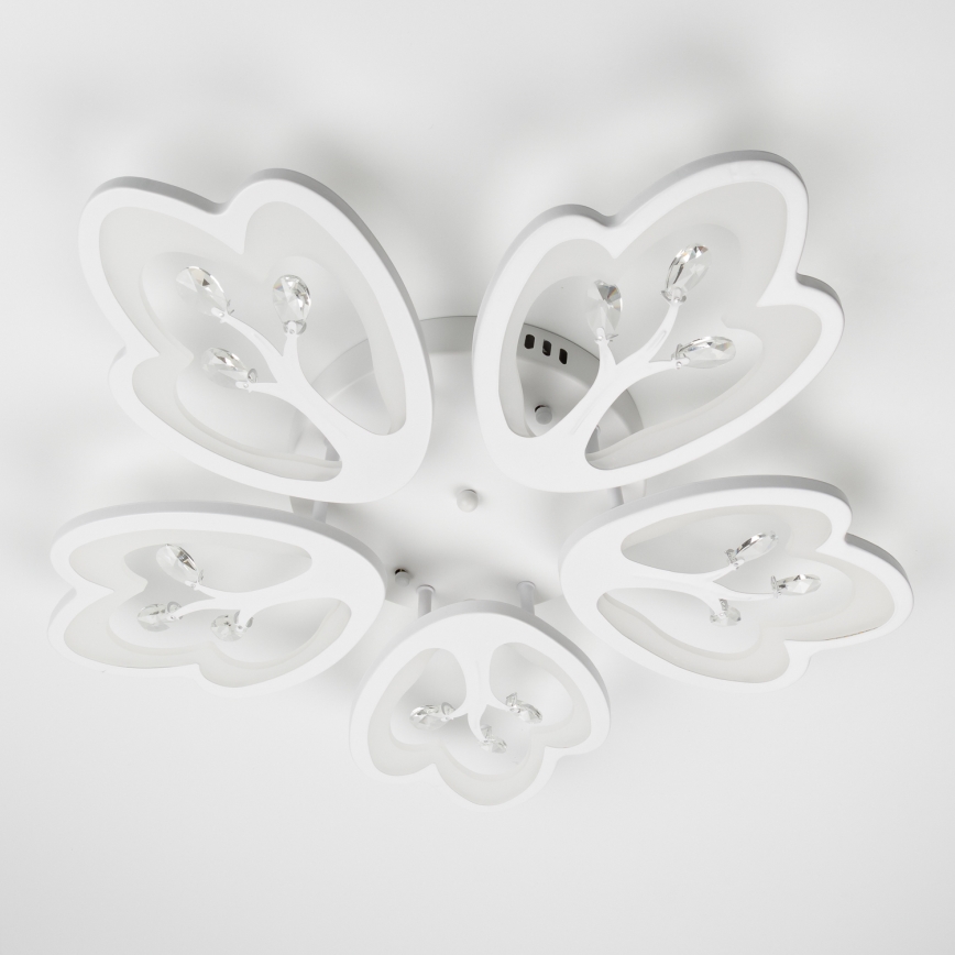 Brilagi - LED Aptumšojama virsapmetuma lustra TWIST LED/80W/230V 3000-6500K balta + tālvadības pults