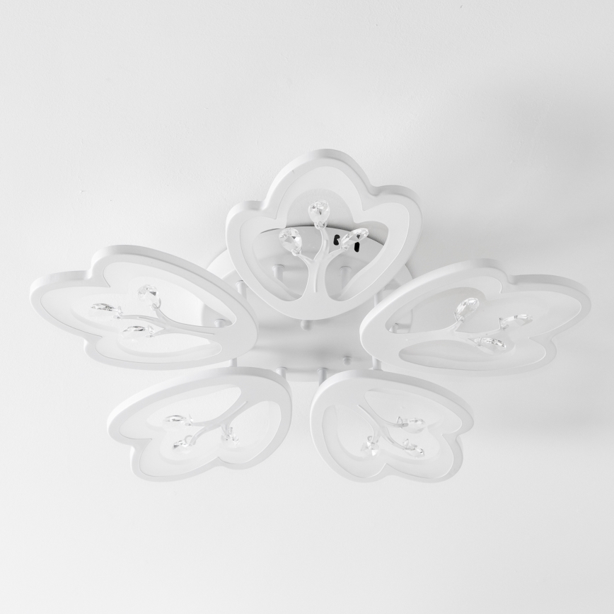 Brilagi - LED Aptumšojama virsapmetuma lustra TWIST LED/80W/230V 3000-6500K balta + tālvadības pults