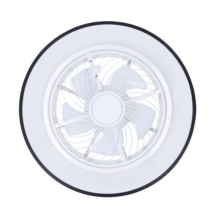 Brilagi - LED dimmējams griestu gaismeklis ar ventilatoru LED/30W/230V 3000-6500K Ø 50 cm melns + ar tālvadības pulti
