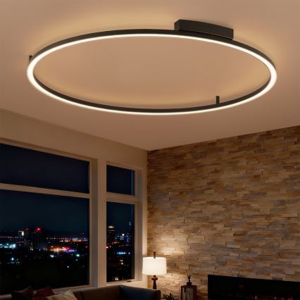 Brilagi - LED dimējams griestu gaismeklis PORTOFINO LED/85W/230V 3000–6000K Ø 120 cm melns + tālvadības pults