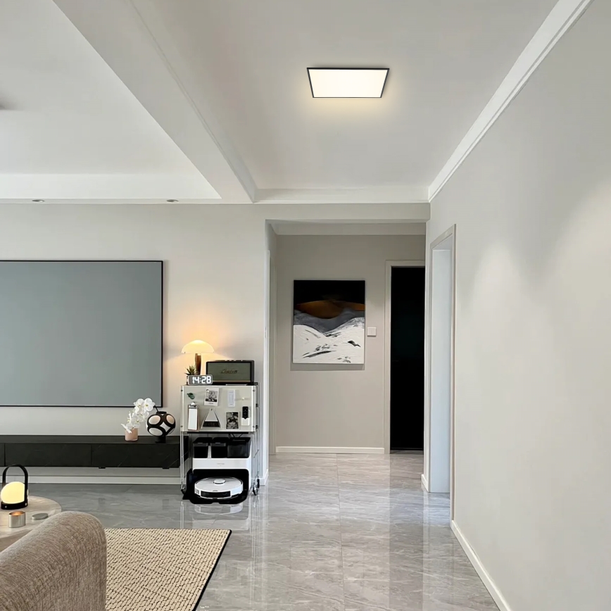 Brilagi - LED regulējama griestu lampa SLIMFRAME LED/36W/230V 45x45 cm 3000-6000K melna + tālvadība