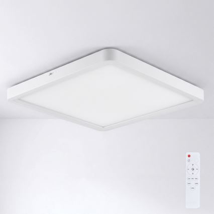 Brilagi - LED griestu lampa ar aptumšošanas funkciju ESTELA SQUARE LED/36W/230V 3000-6500K 31x31 cm balta + ar tālvadības pulti