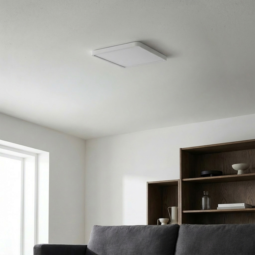 Brilagi - LED griestu lampa ar aptumšošanas funkciju ESTELA SQUARE LED/36W/230V 3000-6500K 31x31 cm balta + ar tālvadības pulti