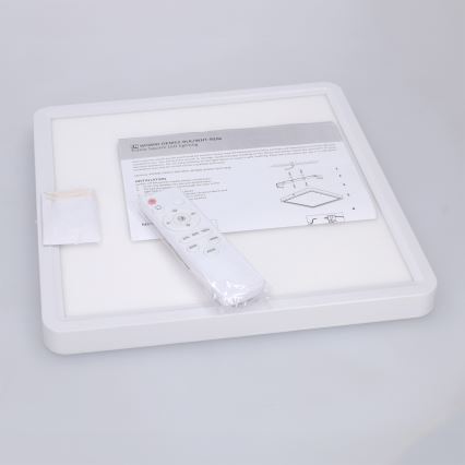 Brilagi - LED griestu lampa ar aptumšošanas funkciju ESTELA SQUARE LED/36W/230V 3000-6500K 31x31 cm balta + ar tālvadības pulti